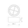 Решетка антибликовая LGD-ANTIGLARE-GRILLE-R85 (WH) (Arlight, Металл)
