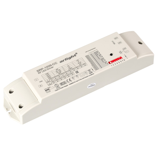 Диммер тока SR-P-1009-50W (220V, 200-1500mA) (Arlight, IP20 Пластик, 3 года)