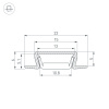 Профиль MIC-FS-2000 ANOD GOLD LIGHT (Arlight, Алюминий)