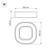 Светильник SP-TOR-QUADRAT-S550x550-53W Warm3000 (WH, 120 deg) (Arlight, IP20 Металл, 3 года)