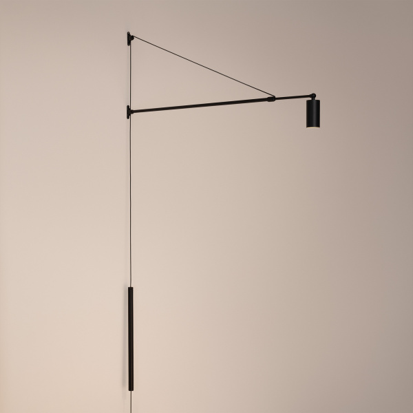 Светильник SP-KANEL-WALL-6W Warm3000 (BK, 36 deg, 230V, TELESCOPIC) (Arlight, IP20 Металл, 5 лет)