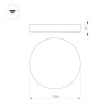 Светильник SP-FLOWER-R360-18W Day4000-MIX (BK, 110 deg, 230V, MOTION) (Arlight, IP54 Пластик, 3 года)
