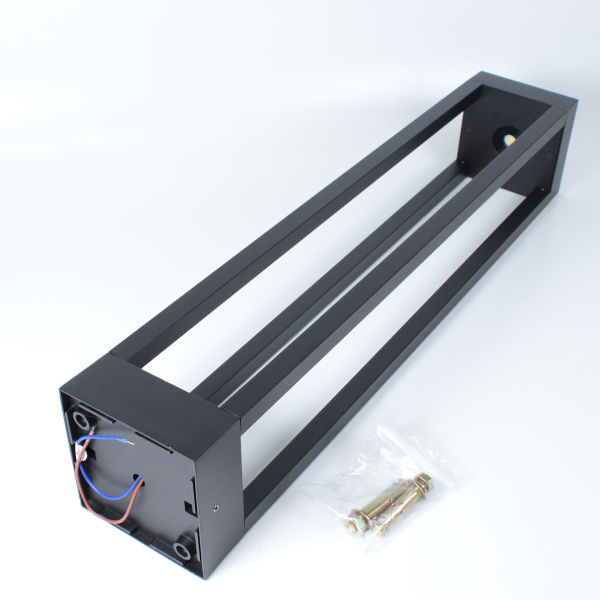 Уличный светильник столбик JH-BD-B18 DHL38 (220V, 7W, черный корпус, 600mm, IP65, warm white)