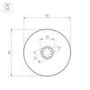 Профиль SL-ROUND-D70-360deg-2000 ANOD (Arlight, Алюминий)