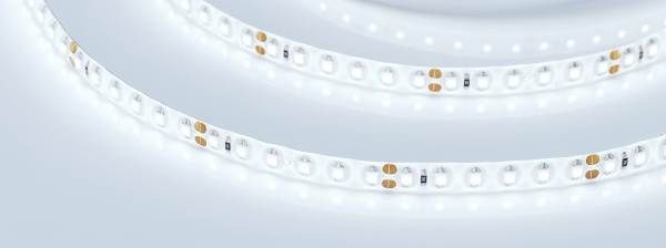Лента RTW 2-5000SE 24V Cool 2x (3528, 600 LED, LUX) (Arlight, 9.6 Вт/м, IP65)
