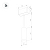 Светильник MAG-SPOT-HANG-25-R30-5W Warm3000 (BK-GD, 45deg, 24V) (Arlight, IP20 Металл, 5 лет)