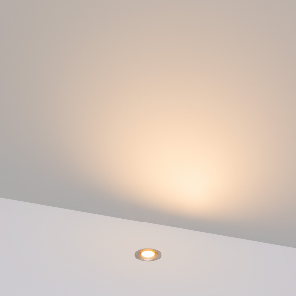 Светильник ART-PELURU-GROUND-R23-1W Warm2700 (SL, 100 deg, 24V) (Arlight, IP67 Металл, 3 года)