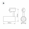 Светильник LGD-GERA-4TR-R90-30W White6000 (BK, 24 deg, 230V, DALI) (Arlight, IP20 Металл, 5 лет)