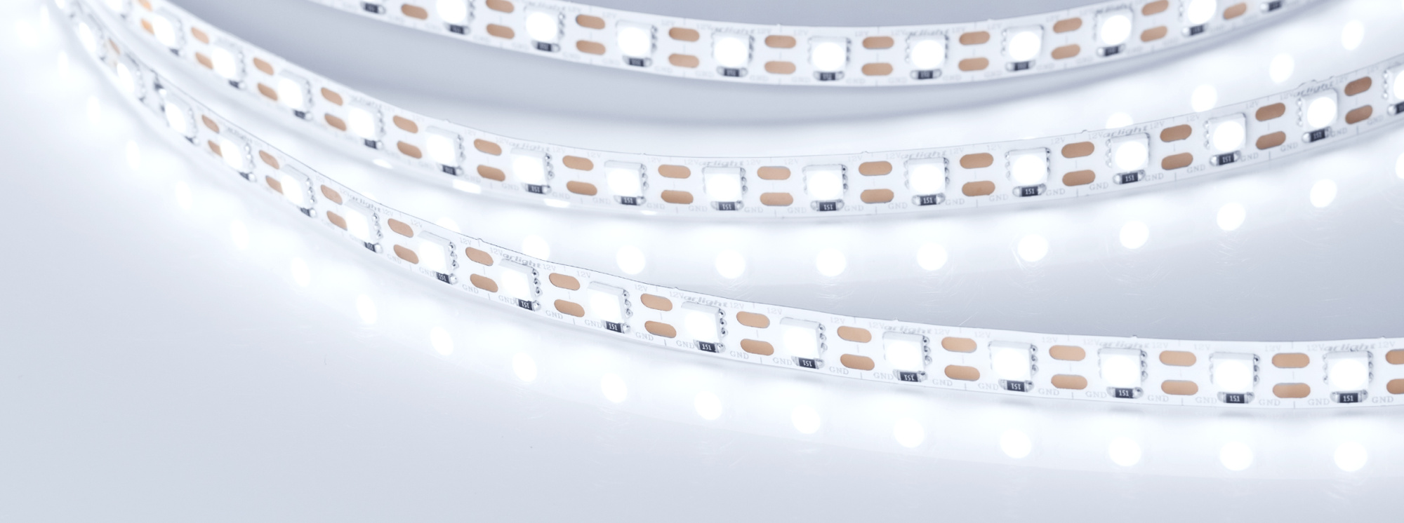 Лента RT 2-5000 12V Cx1 Cool 8K 2x (5060, 360 LED, LUX) (Arlight, 15.6 Вт/м, IP20)