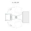 Профиль с экраном SL-LINE-3535-2500 BLACK+OPAL (Arlight, Алюминий)