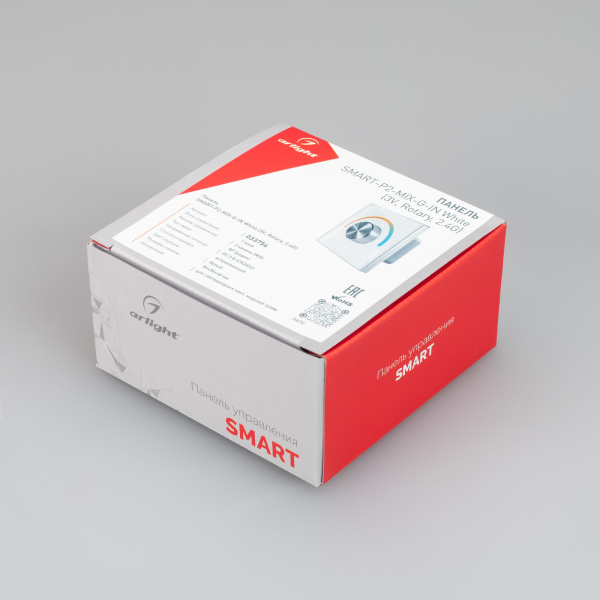 Панель SMART-P2-MIX-G-IN White (3V, Rotary, 2.4G) (Arlight, IP20 Пластик, 5 лет)