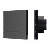 INTELLIGENT ARLIGHT Кнопочная панель SMART DALI-301-22-8K-D2-IN Black (BUS, Frameless) (IARL, IP20 Пластик, 5 лет)