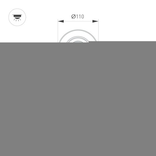Светильник SP-FOCUS-R110-18W Warm3000 (BK, 36 deg, 230V) (Arlight, IP54 Металл, 5 лет)
