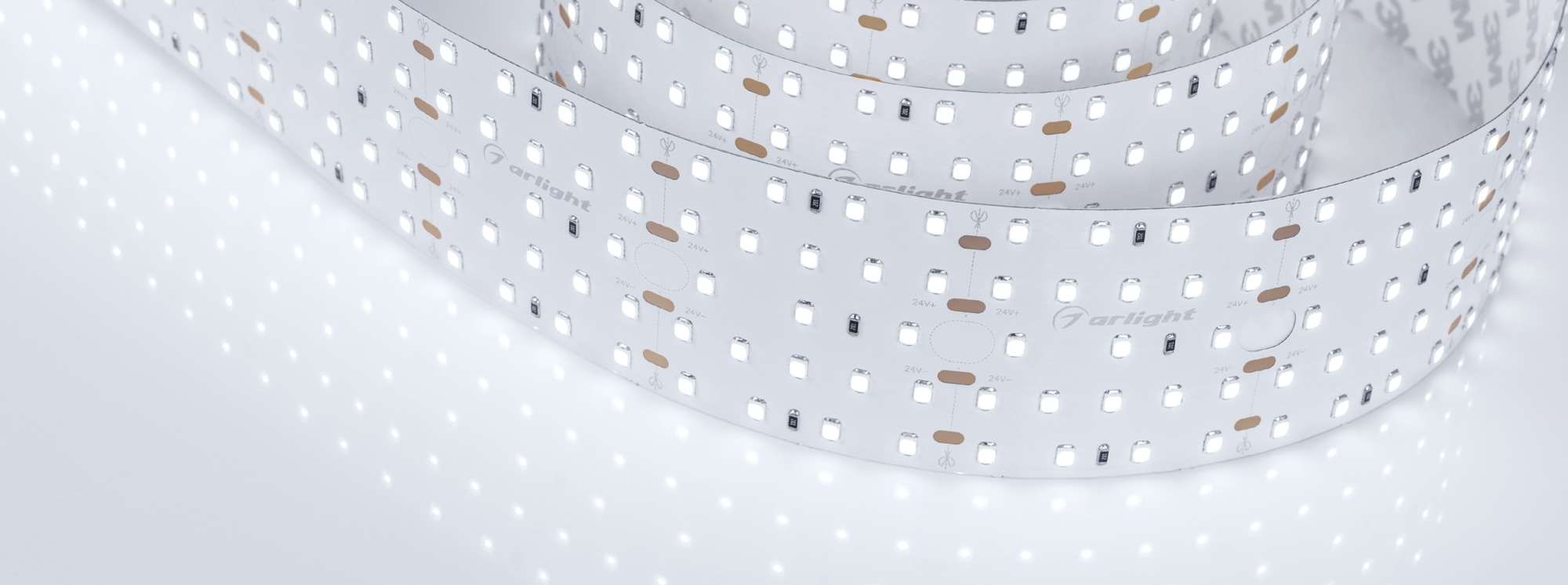 Лента S2-2500 24V White 6000K 52mm (2835, 420 LED/m, LUX) (Arlight, 30 Вт/м, IP20)