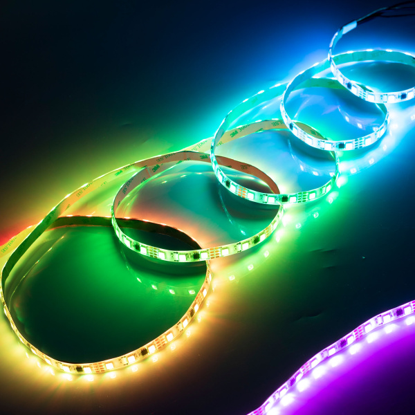 Лента SPI-5000SE-5060-60 12V Cx3 RGB-Auto (10mm, 13.2W/m, IP65) (Arlight, Закрытый, IP65)