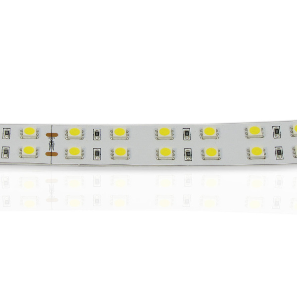 Светодиодная лента Standart PRO class, 5050, 120 led/m, двухрядная, white, 24V, IP20, P133