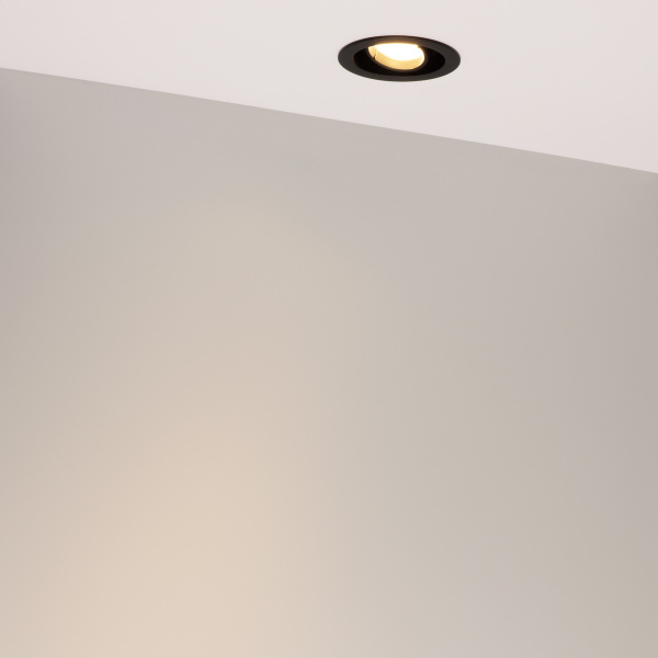 Светильник MS-VORTEX-BUILT-R90-12W Warm3000 (BK-BK, 40 deg, 230V) (Arlight, IP20 Металл, 5 лет)