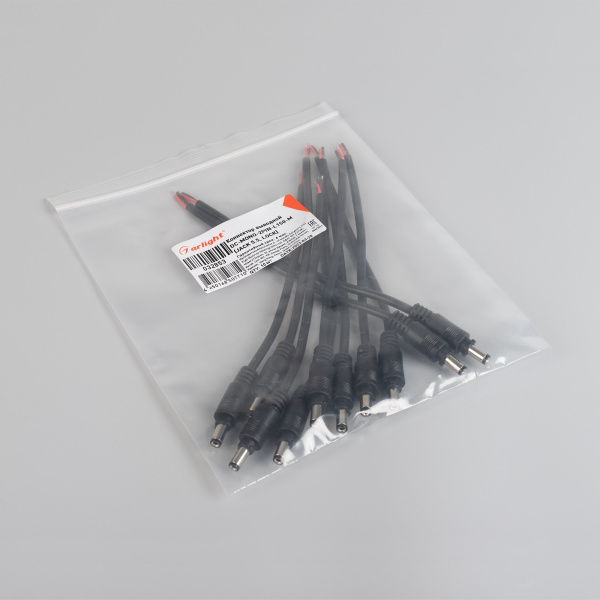 Коннектор выводной DC-MONO-2PIN-L150-M (JACK 5.5, LOCK) (Arlight, -)