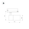 Светильник LGD-ARTEMIS-TRACK-4TR-R55-12W Warm3000 (WH, 8-80 deg, 230V) (Arlight, IP20 Металл, 5 лет)