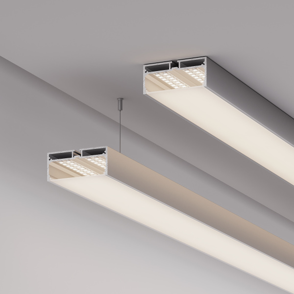 Профиль с экраном SL-LINE-7532-2000 ANOD (Arlight, Алюминий)