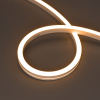 Лента герметичная MOONLIGHT-SIDE-A140-12x17mm 24V Warm2400 (9.6 W/m, IP67, 5m, wire x2) (Arlight, Вывод боковой, 3 года)