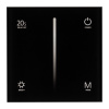 Панель SMART-P6-DIM-G-IN Black (12-24V, 4x3A, Sens, 2.4G) (Arlight, IP20 Пластик, 5 лет)