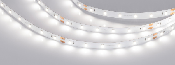 Лента NT-A60-8mm 24V White6000 (4.8 W/m, IP20, 3528, 5m) (Arlight, Открытый)
