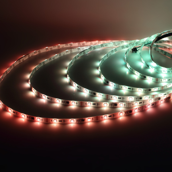 Светодиодная лента 5050, 30 led/m, A32, RGB-SPI, WS2811A controlled, 12V, IP65