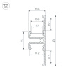 Профиль TOP-BACK-2000 ANOD (P10) (Arlight, Алюминий)