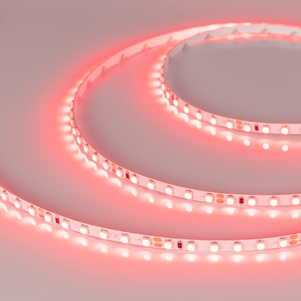 Лента RT 2-5000 24V Red 5mm 2x (3528, 600 LED, LUX) (Arlight, 9.6 Вт/м, IP20)