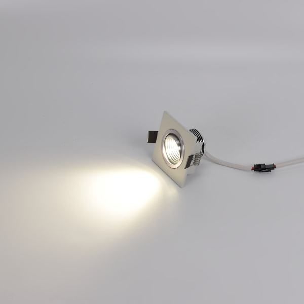 Светодиодный светильник встраиваемый 65 Series White Square (3W,Day White)