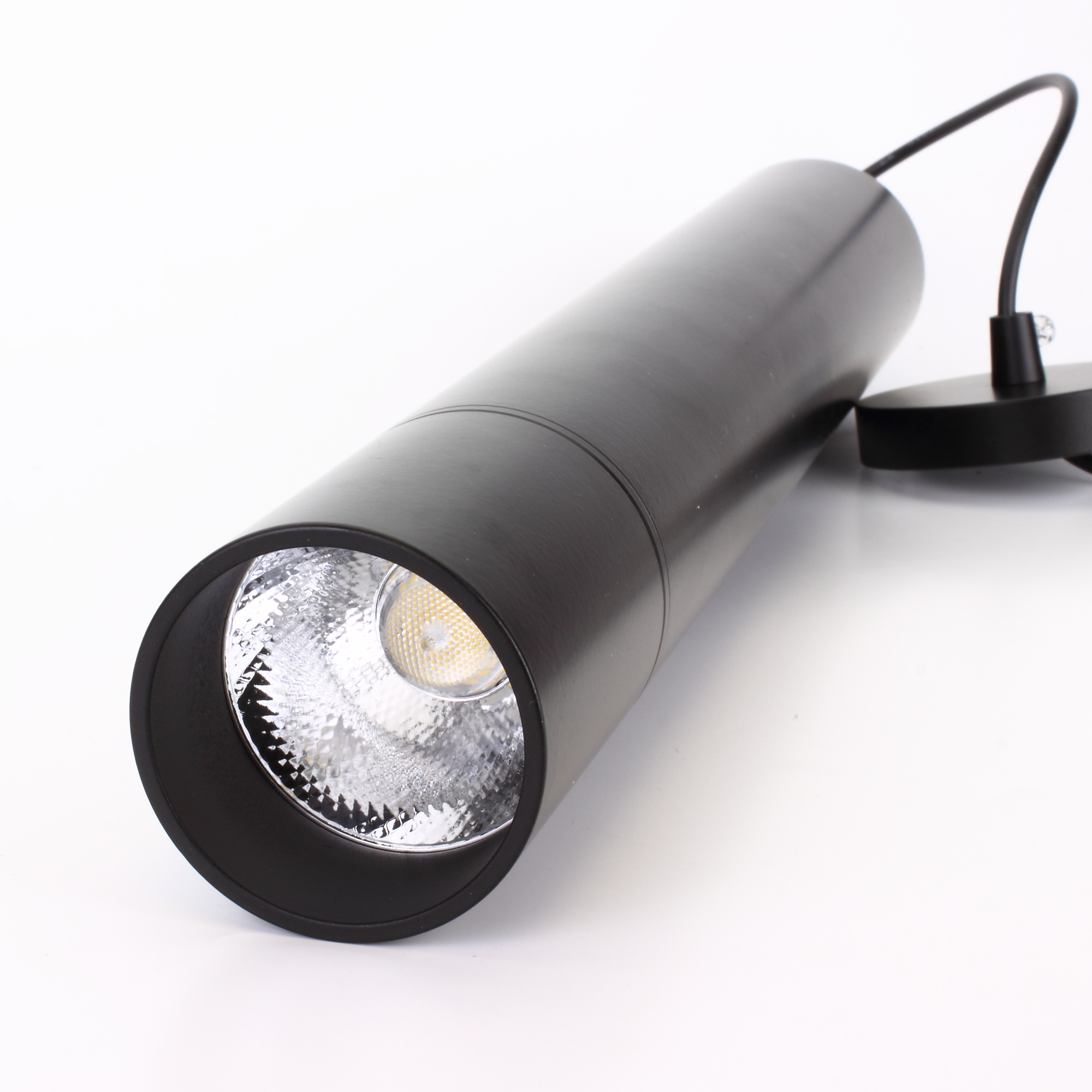 Светильник подвесной светодиодный JH-GDD-A38B PA57 (15W, 220V, day white, черный корпус)