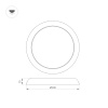 Светильник CL-FIOKK-R300-25W Day4000-MIX (WH, 120 deg, 230V) (Arlight, IP44 Пластик, 3 года)
