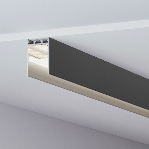 Профиль SL-COMFORT-2542-2000 ANOD BLACK (Arlight, Алюминий)