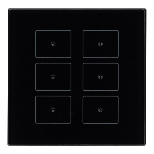 Панель Sens SR-KN0611-IN Black (KNX, DIM) (Arlight, -)