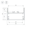Профиль SL-LINE-5035-2000 ANOD (Arlight, Алюминий)
