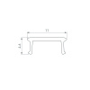 Экран COMFORT10-V-FANTOM-2000 OPAL (Arlight, Пластик)