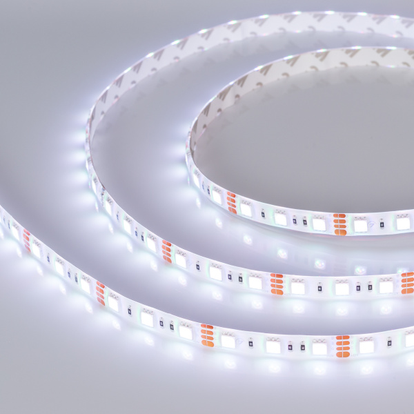 Лента RTW 2-5000SE 12V RGB 2x (5060, 300 LED, LUX) (Arlight, 14.4 Вт/м, IP65)