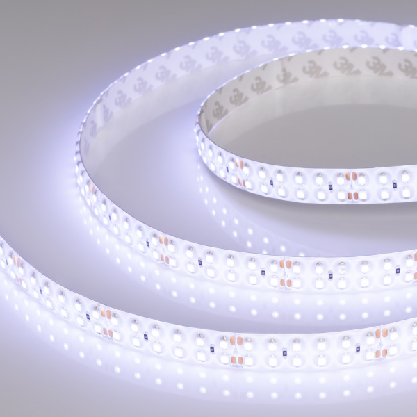 Лента RTW 2-5000SE 24V Cool 2x2 (3528, 1200 LED, LUX) (Arlight, 19.2 Вт/м, IP65)