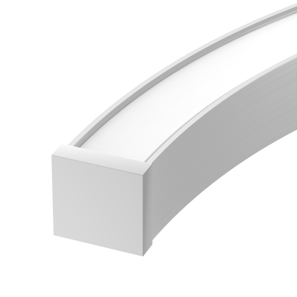 Заглушка LINE-3535-BENT-SIDE глухая (Arlight, Пластик)