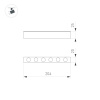 Светильник MAG-DOTS-25-L200-6W Warm3000 (WH, 30 deg, 24V, DALI) (Arlight, IP20 Металл, 5 лет)