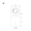 Светильник SP-ACENTO-S95x95-10W Warm2700 (BK, 20-45 deg, 230V) (Arlight, IP20 Металл, 5 лет)