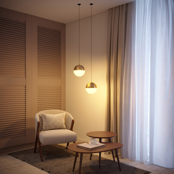 Светильник SP-EMISFERO-HANG-BUILT-R150-11W Day4000 (GD, 170 deg, 230V) (Arlight, IP20 Металл, 3 года)