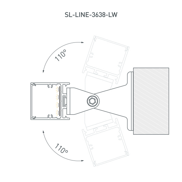 Профиль SL-LINE-3638-LW-2000 WHITE (Arlight, Алюминий)