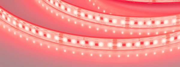 Лента герметичная DOT-PFS-X120-12mm 24V RGB (14 W/m, IP68, 5m) (Arlight, 5 лет)
