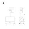 Светильник LGD-ZEUS-4TR-R67-10W Warm (BK, 20-60 deg) (Arlight, IP20 Металл, 3 года)