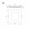 Светильник DL-172x172M-15W White (Arlight, IP40 Металл, 3 года)