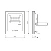 Светодиодный прожектор AR-FLAT-ARCHITECT-10W-220V Day (Grey, 50x70 deg) (Arlight, Закрытый)