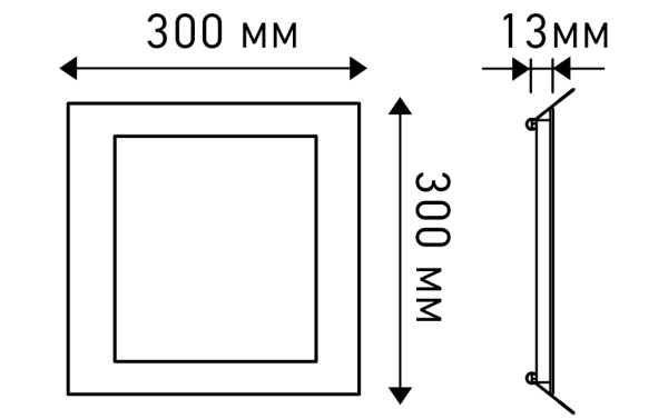 Светильник DL300x300A-25W White (Arlight, Открытый)
