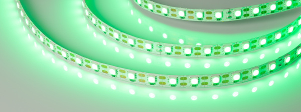 Лента RT 2-5000 12V Cx1 Green 2x (5060, 360 LED, LUX) (Arlight, 15.6 Вт/м, IP20)